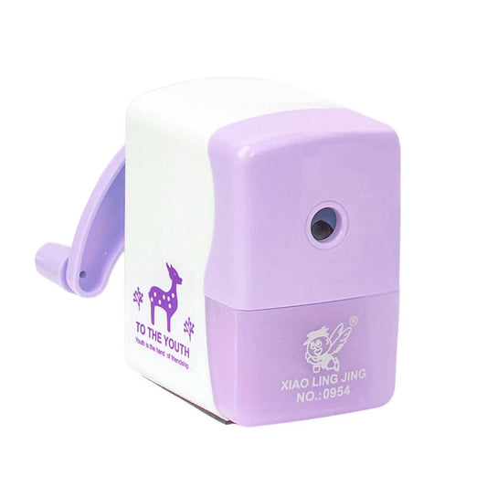Cartoon Hand-Cranked Pencil Sharpener Cartoon Manual Pencil Sharpener Primary School Pencil Sharpener Stationery Supplies