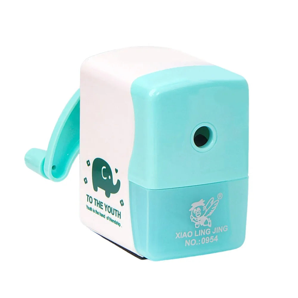 Cartoon Hand-Cranked Pencil Sharpener Cartoon Manual Pencil Sharpener Primary School Pencil Sharpener Stationery Supplies