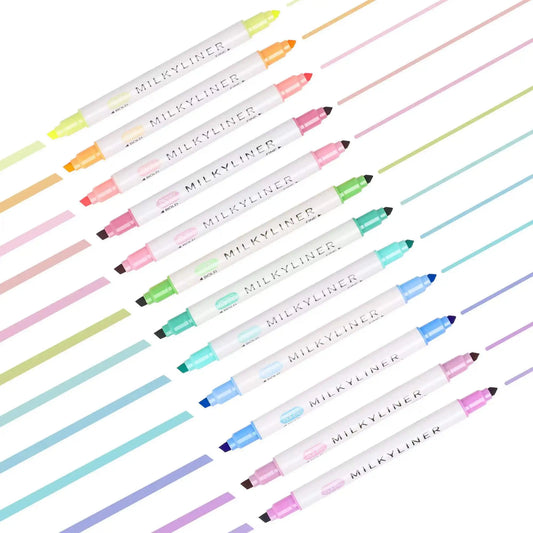 12/24Pcs Highlighters Assorted Colors Dual Tip Bible Pastel Highlighters No Bleed Highlighter Markers for Journaling Coloring