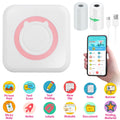 Mini Printer - Printer Paper 'Options' -- Pocket Wireless Thermal Printer Portable Mini Sticker Maker Machine Rechargeable Inkless Photo Printer for Printing Label Journal Study Notes Memo Photos