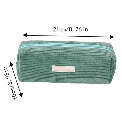 Pencil Bag Large Capacity Simple Cute Pencil Case Large Capacity Multifunctional Canvas Pen Box Desktop Stationery Organizer