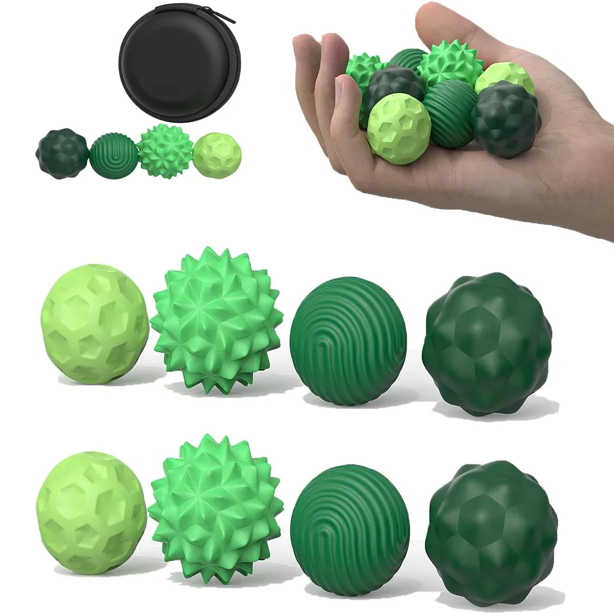Magnetic Massage Balls Hand Acupuncture Ball Massage Massager Roller for Hand Exercise Physical Therapy