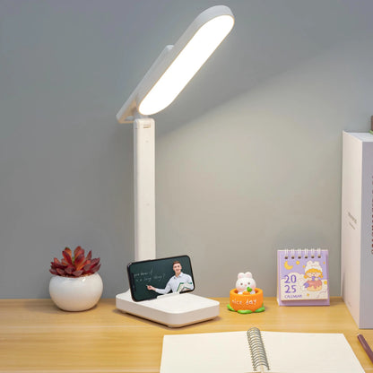 A Multifunctional LED Desk Lamp for Study Dormitory, Rechargeable Reading Desk Lamp, LED Desk Lamp, Folding Desk Lamp for Bedroo