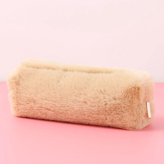 Colorful Plush Cute Pencil Case School Bag Stationery Pencilcase Kawaii Girls School Supplies Tools Storage Holder Pouch