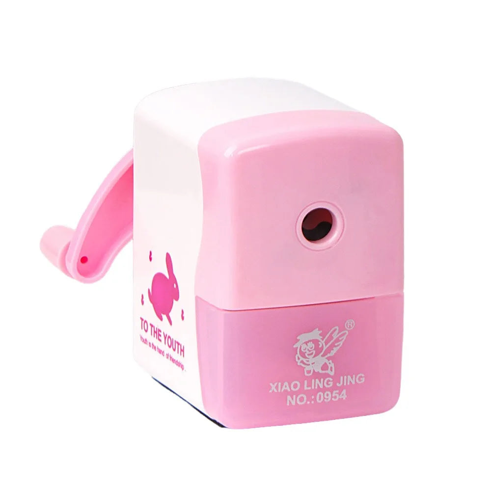 Cartoon Hand-Cranked Pencil Sharpener Cartoon Manual Pencil Sharpener Primary School Pencil Sharpener Stationery Supplies