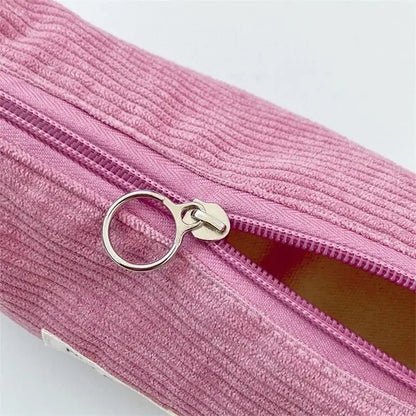 Pencil Bag Large Capacity Simple Cute Pencil Case Large Capacity Multifunctional Canvas Pen Box Desktop Stationery Organizer