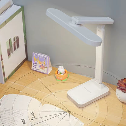 A Multifunctional LED Desk Lamp for Study Dormitory, Rechargeable Reading Desk Lamp, LED Desk Lamp, Folding Desk Lamp for Bedroo