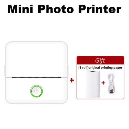 Portable Mini Thermal Printer Paper Photo Pocket Thermal Printer 58Mm Printing DIY Printer Home Office Use