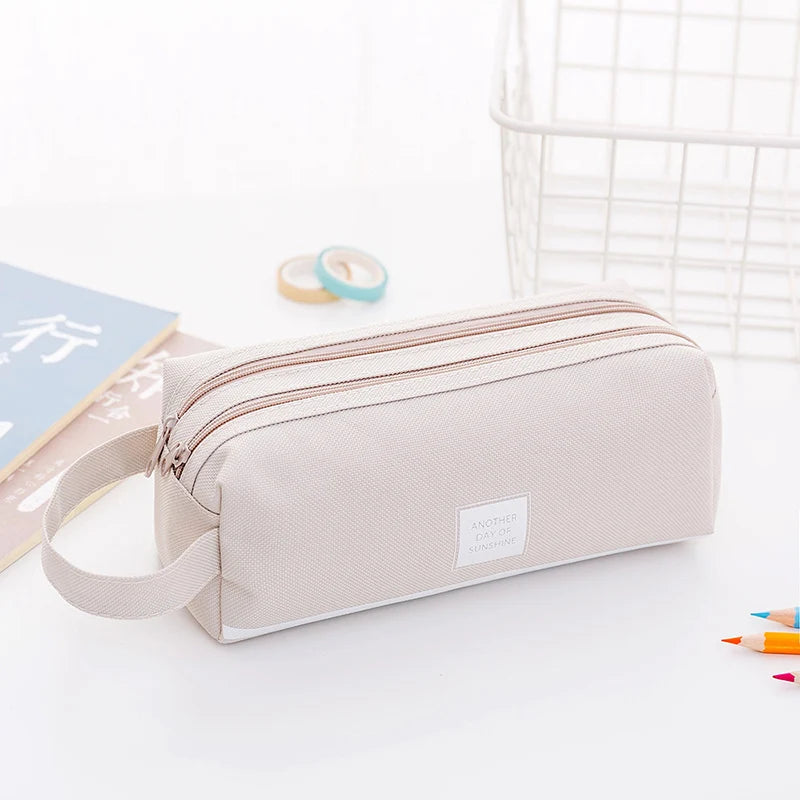 Large Capacity Pencil Case Kawaii Stationery Organizer School Office Supplies Back to School Pencil Boxes for Girls Boy