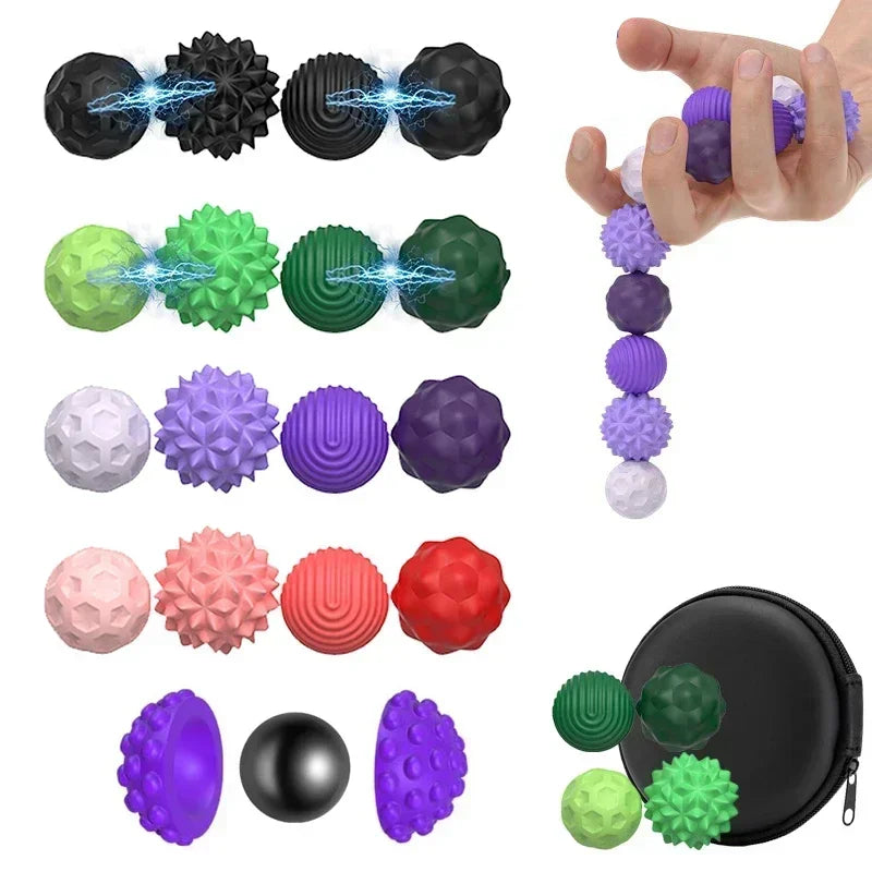 Magnetic Massage Balls Hand Acupuncture Ball Massage Massager Roller for Hand Exercise Physical Therapy