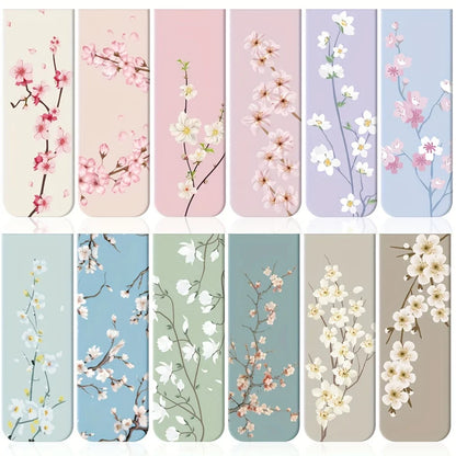 12Pcs Magnetic Bookmarks for Women Flower Planner Magnetic Bookmark Assorted Book Magnets Page Markers Clip Magnetic Bookmarks